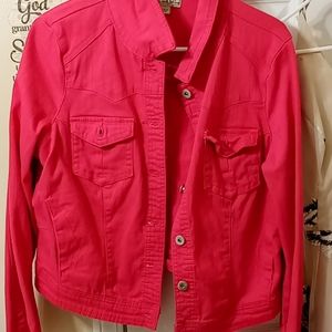 Pink jean jacket